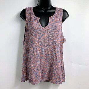Evereve Women's Kadi Rib V Neck Viscose Pullover Tank Top Size XL NWT
